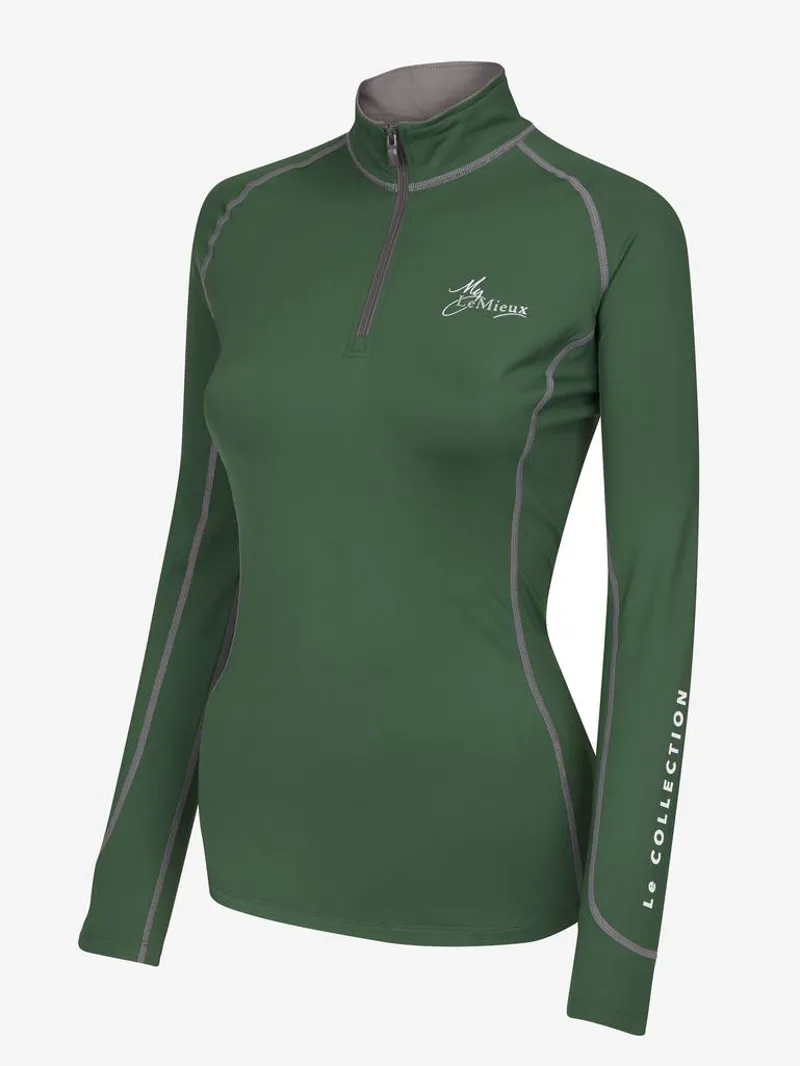 LeMieux Baselayer Ladies in Hunter Green -1